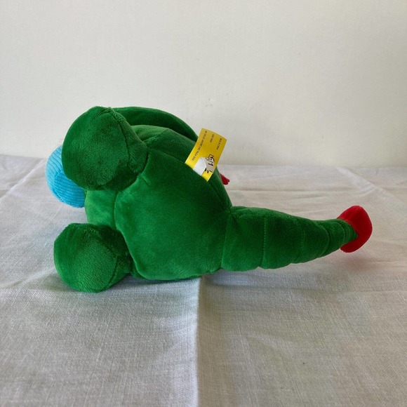 Legoland Plush Dragon Dinosaur Green with cupcake 10 inches Birthday Celebration - Picture 6 of 8